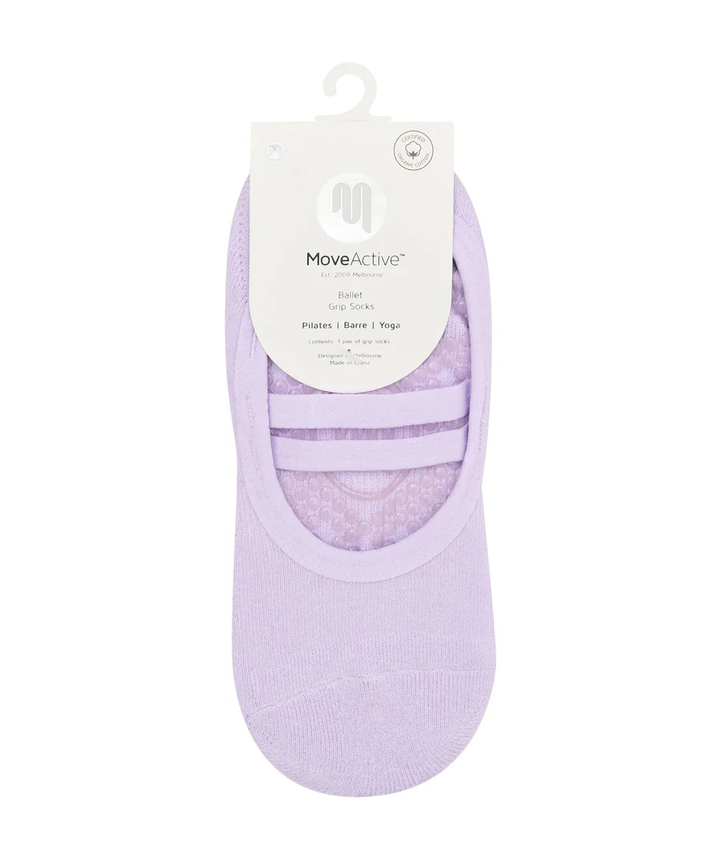 Low Rise Ballet Grip Socks lavender haze