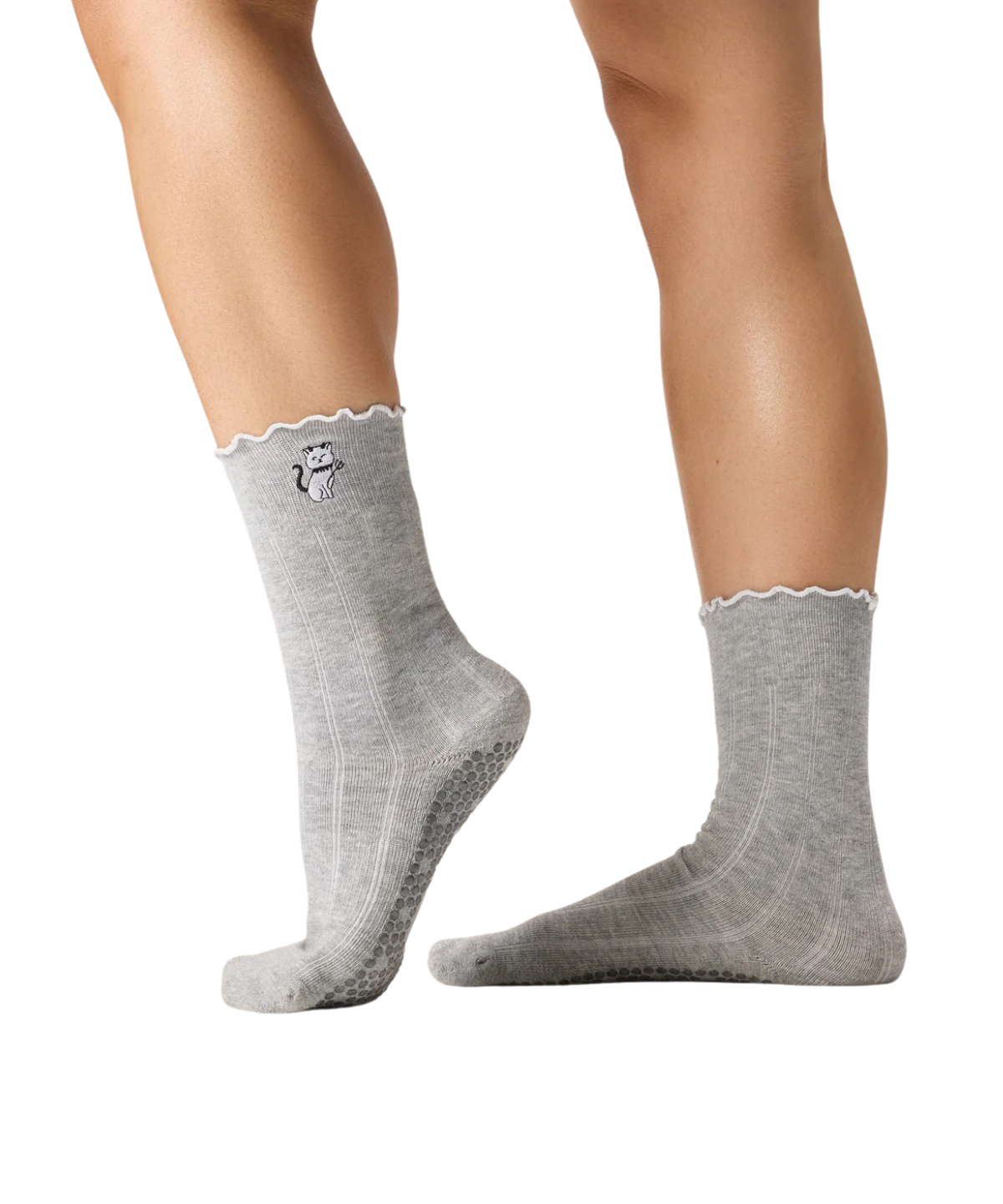 Crew Grip Socks Boo Kitty Frill