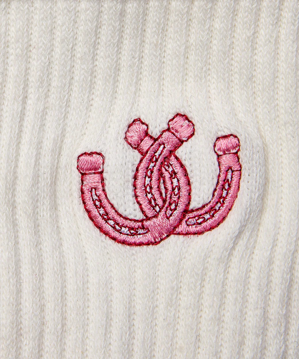 Crew Grip Socks Lucky Horseshoe Ivory