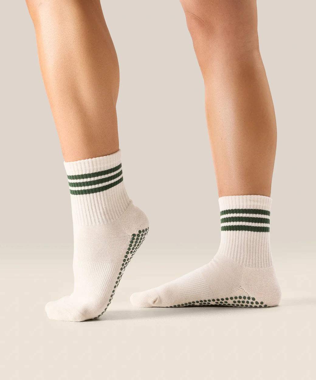 Crew Grip Socks Olive Stripe