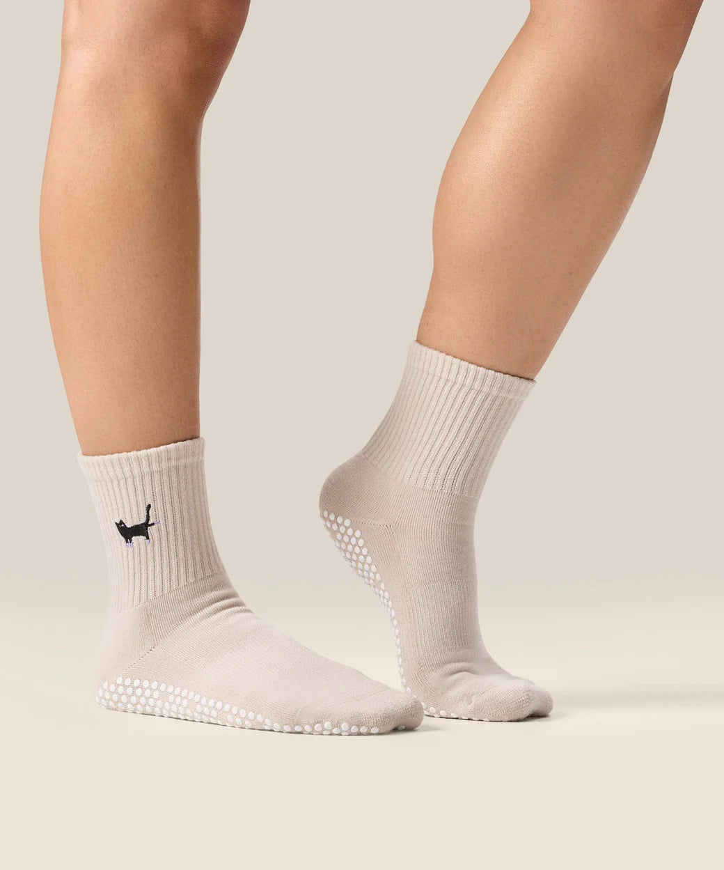 Crew Grip Socks Pilates Kitty