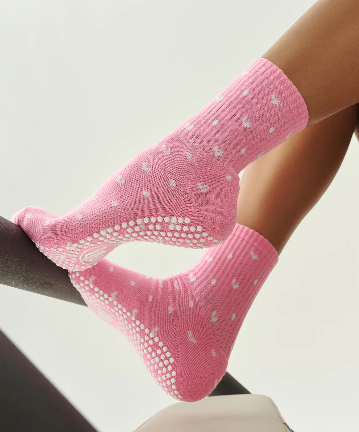 Grip Socken heart pink