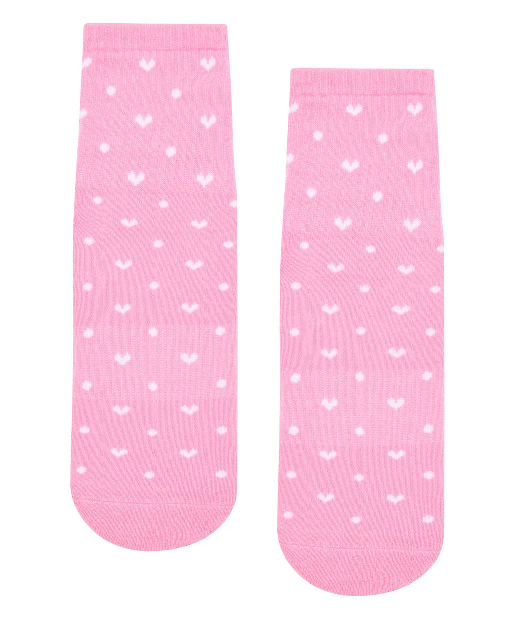 Crew Grip Socks pilates rosa weiß