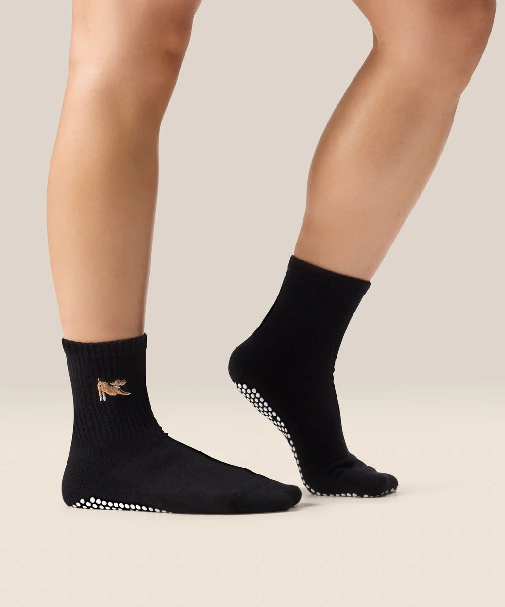 Crew Grip Socks Pilates Pup