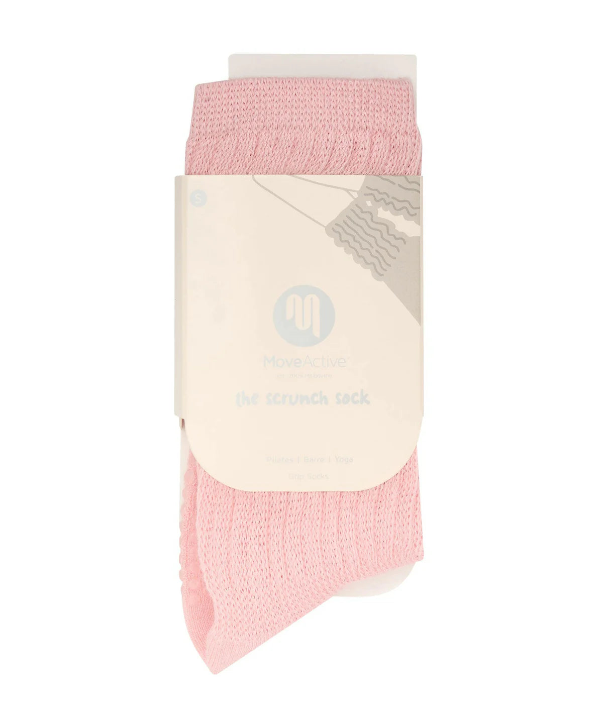 Scrunch Grip Socks baby pink