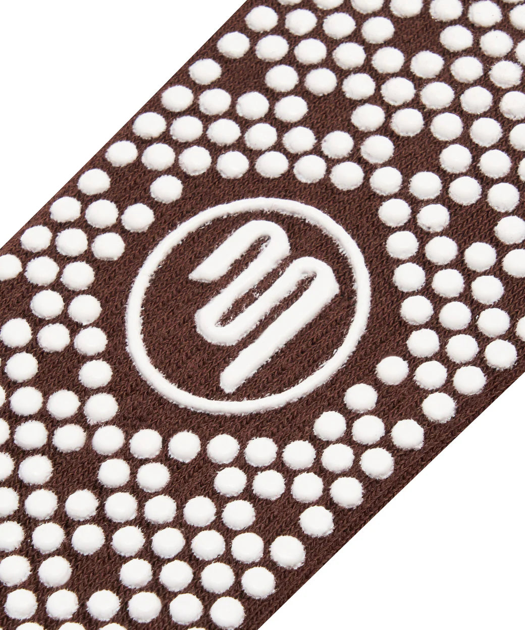 Crew Grip Socks Pilates Club brown