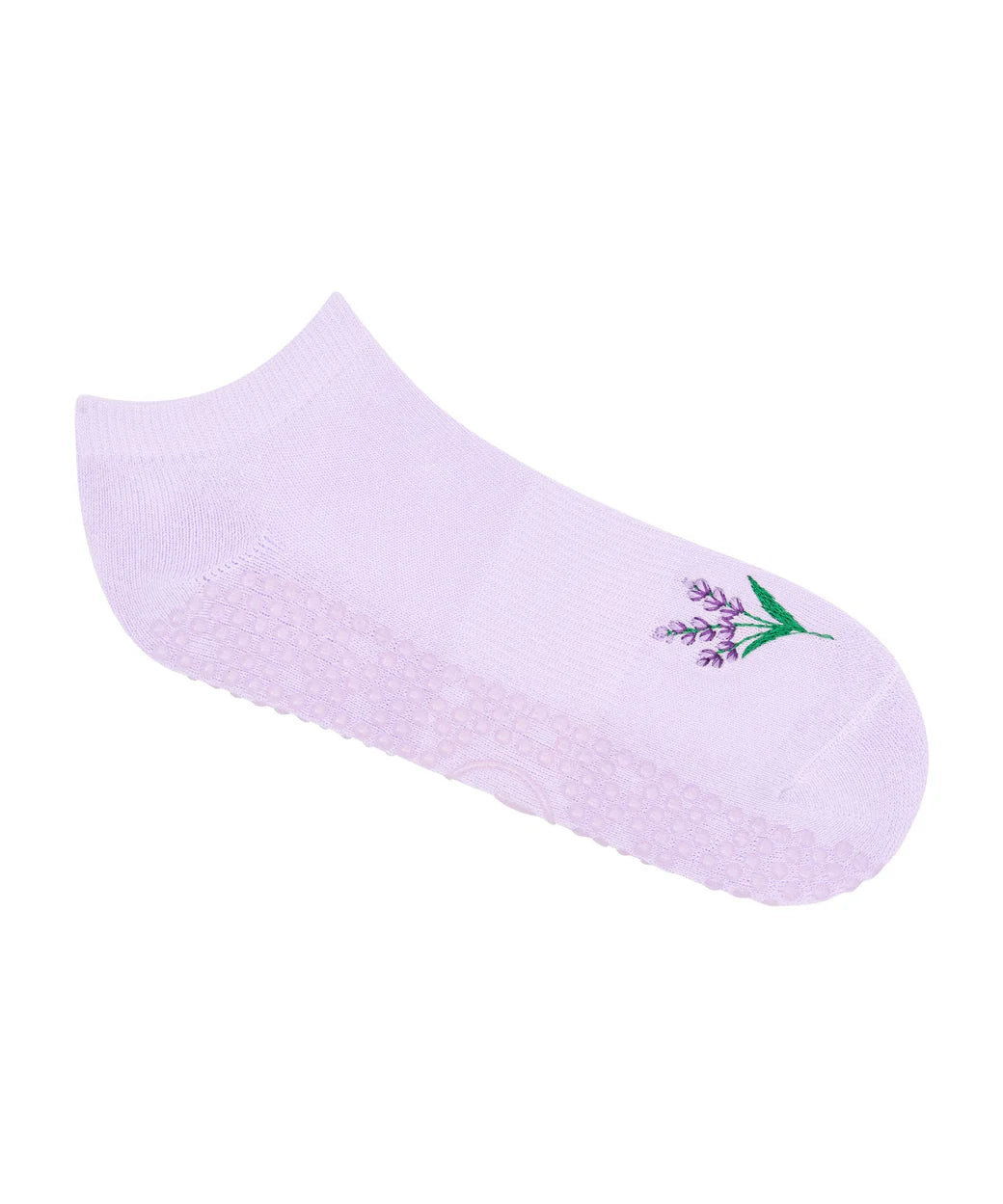 Low Rise Crew Grip Socks lavender haze