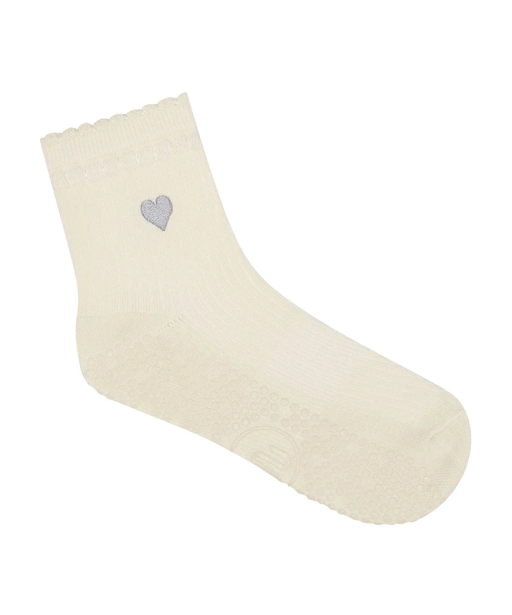 Move Active heart ruffle oat Grip Sock