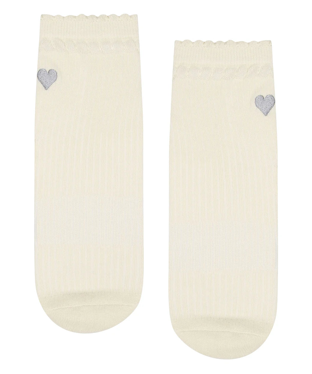Move Active heart ruffle oat Grip Sock front