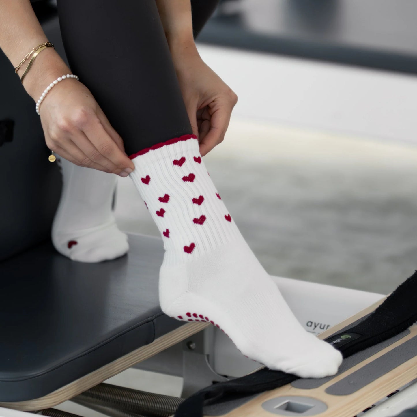 Crew Grip Socks ruffle heart