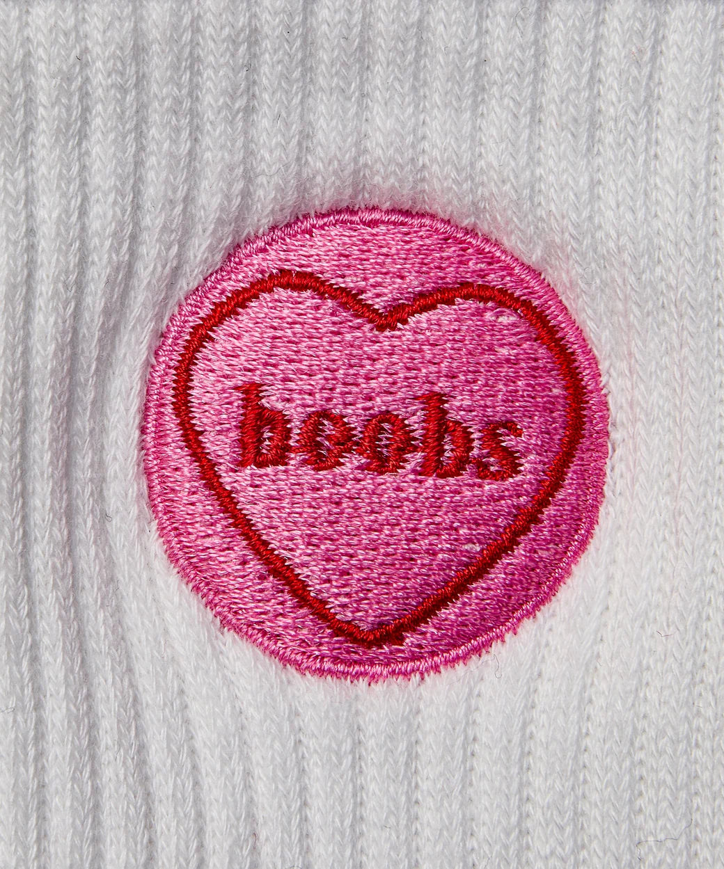 Crew Grip Socks I Heart Boobs Ivory