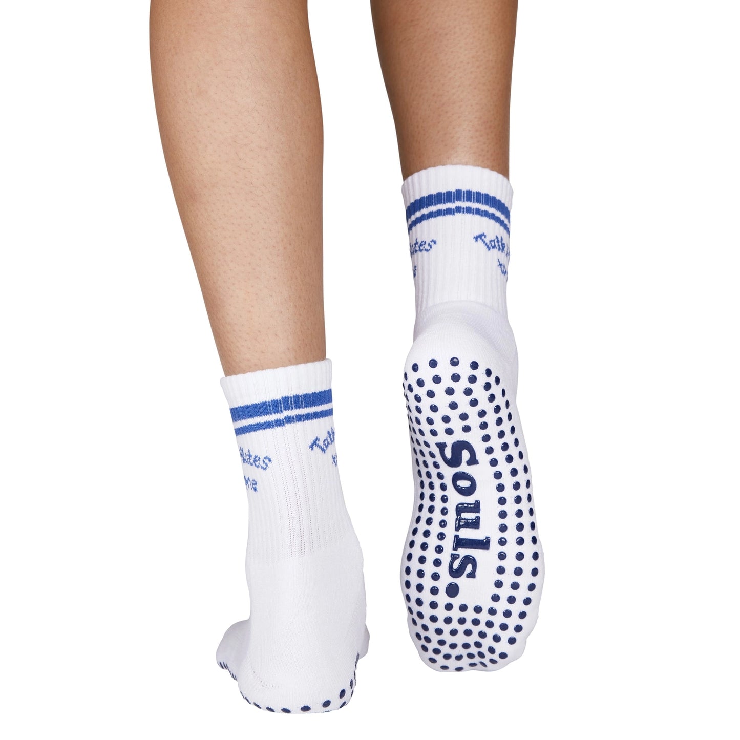 Souls. talk pilates to me grip socks