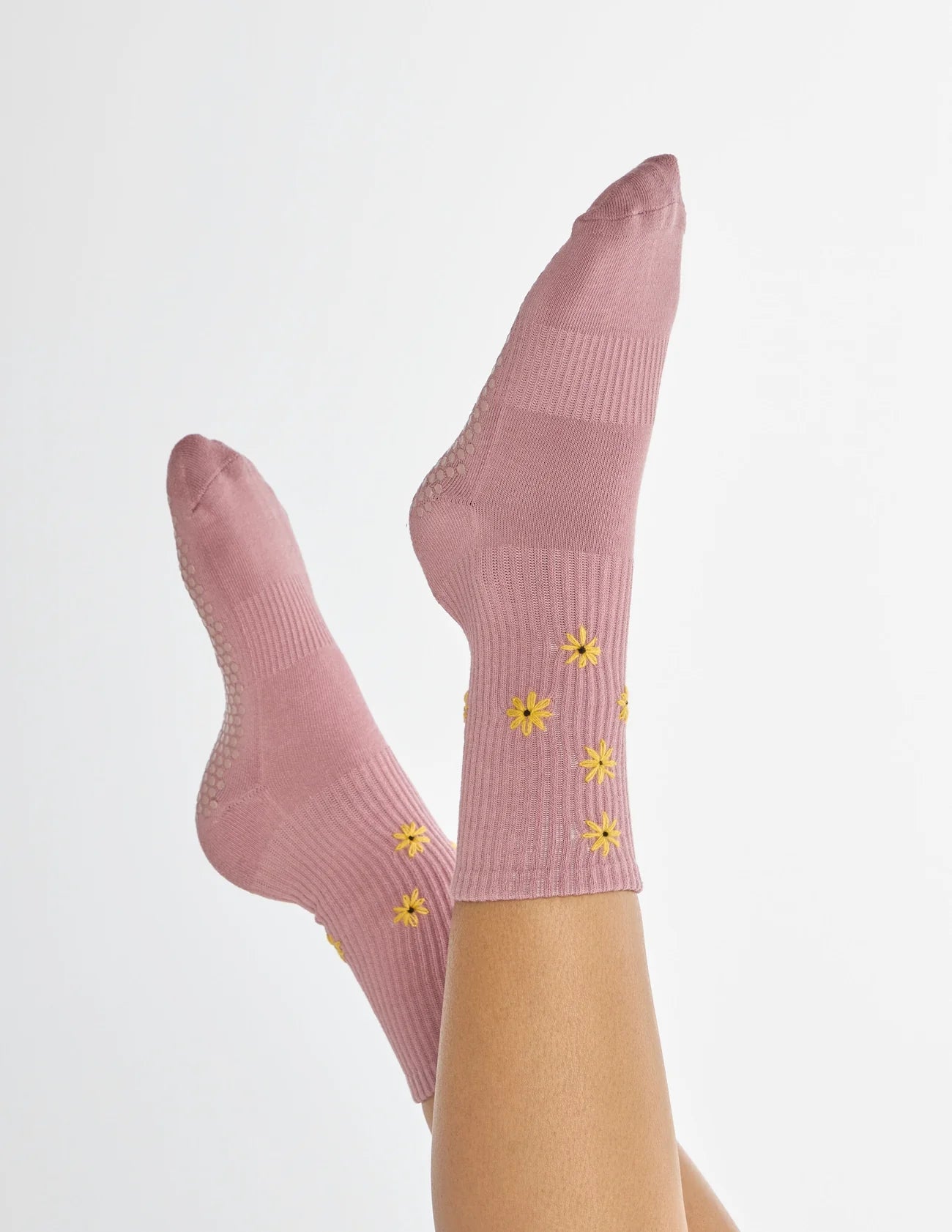 Lucky Honey The Daisy Sock mauve