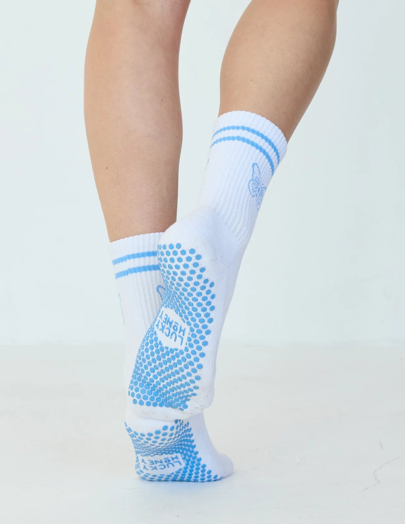 Pilates Grip Socken Schmetterling