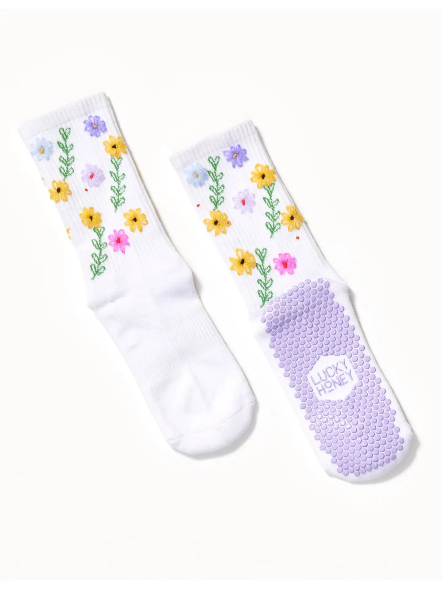Lucky Honey Wild Flower Multi White lilac grips
