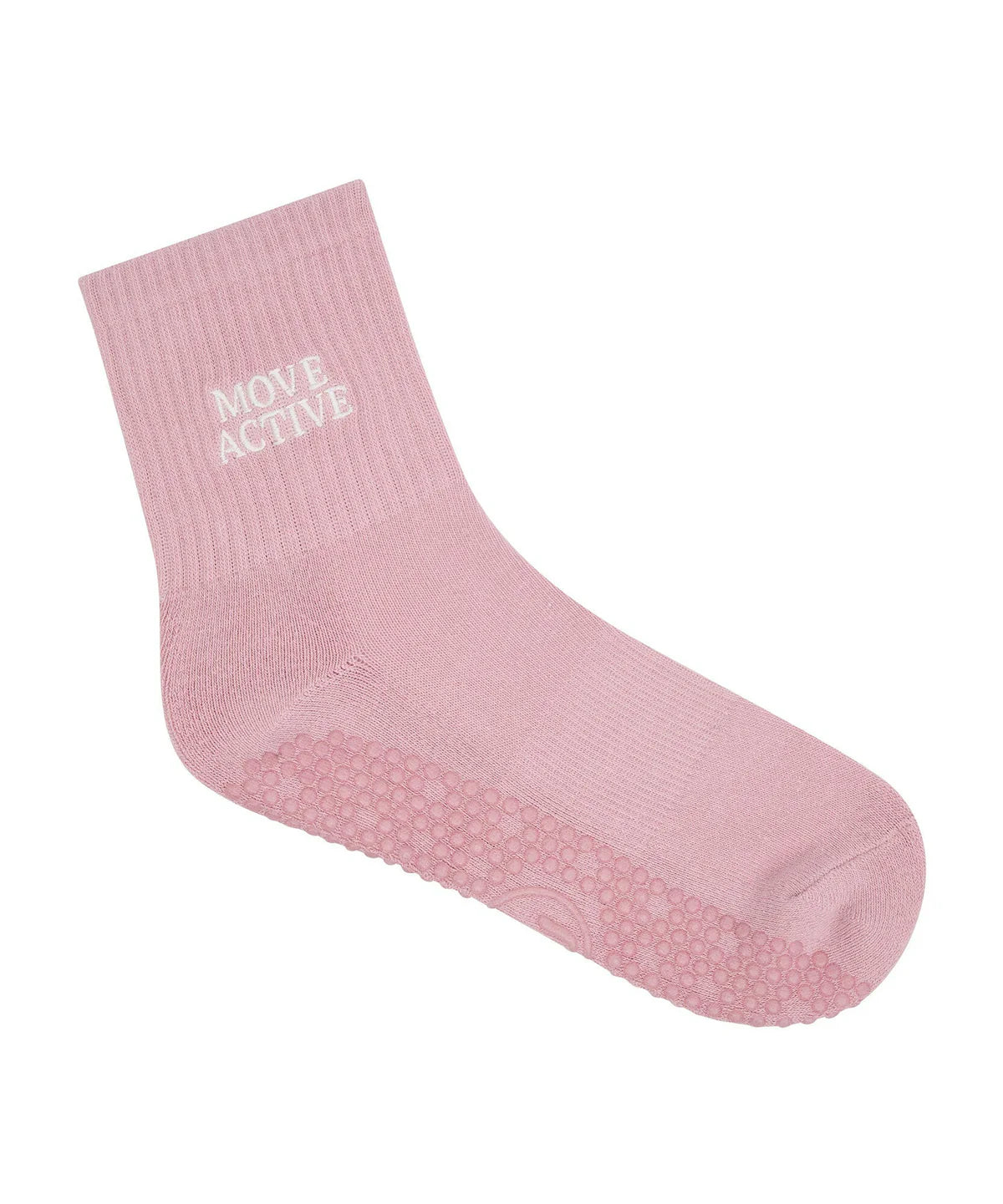 Move Active Grip Socken Signature Mauve – Rutschfeste Socken für Pilates & Yoga