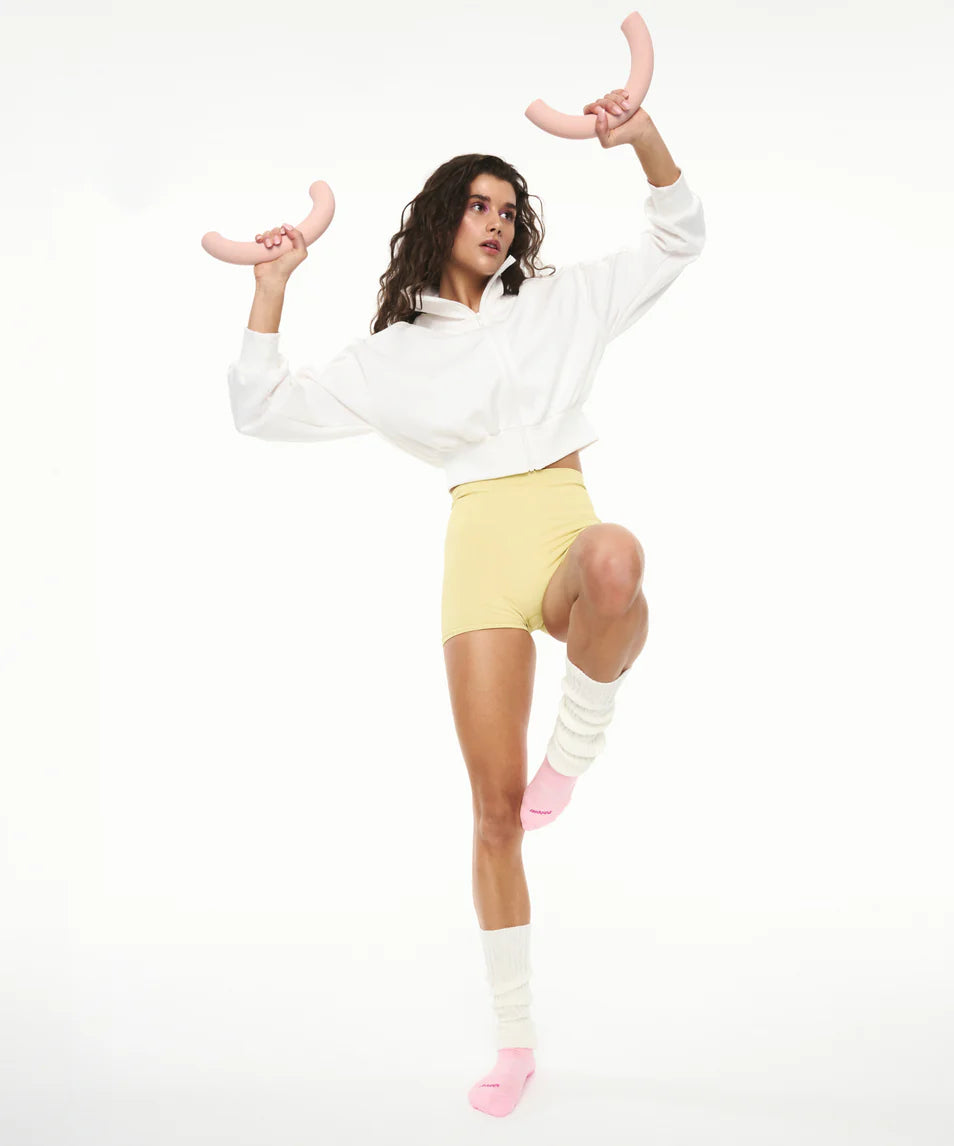 Low Rise Grip Socks power moves pink