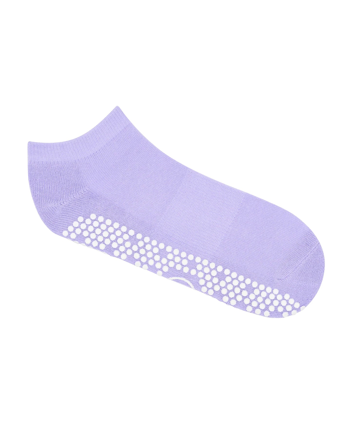 Low Rise Grip Socken in kräftigem Lila – Seitenansicht