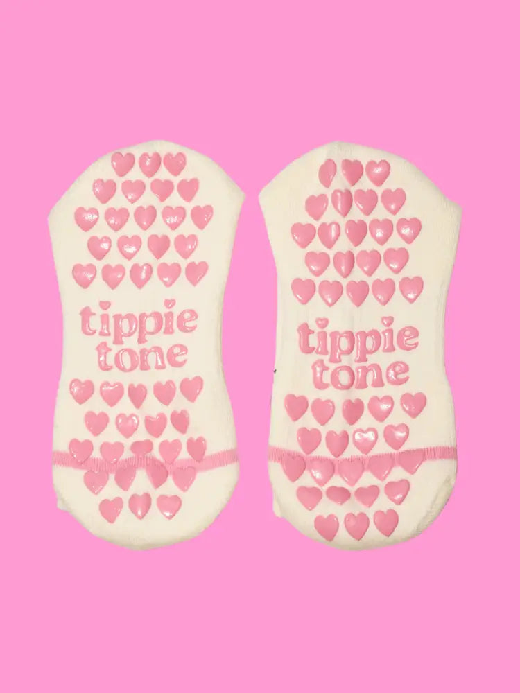 pinke herzen socken grips für reformer pilates