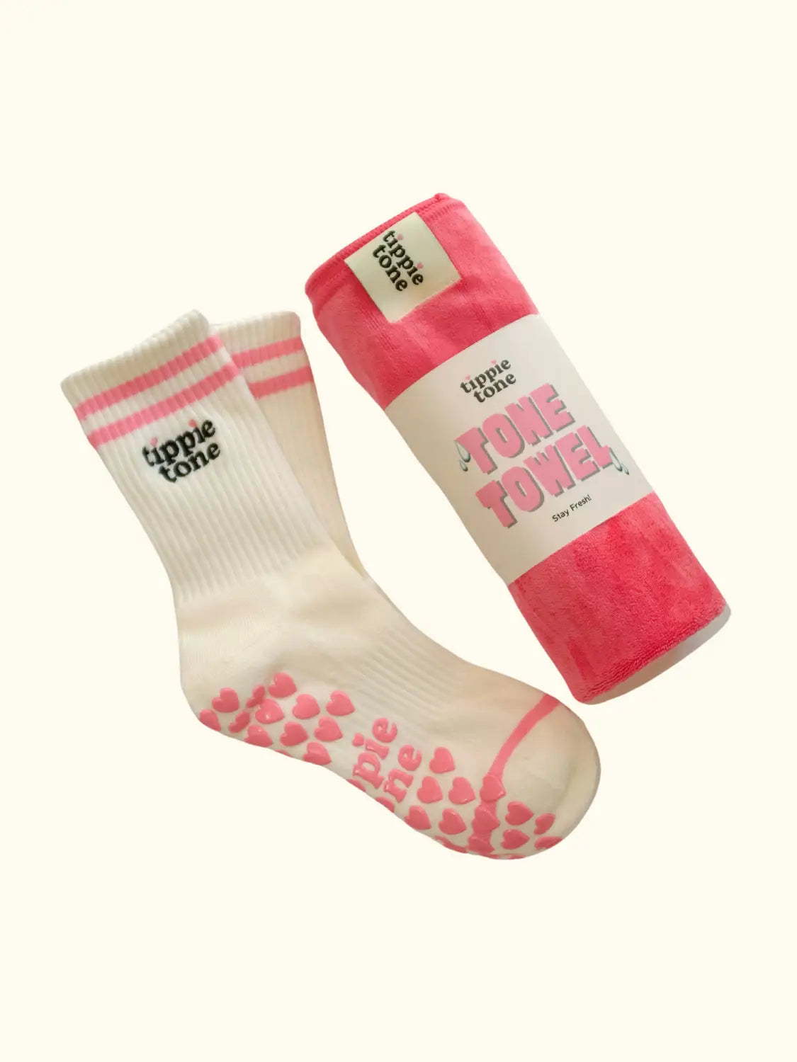 Tippie tone tone essentials set pilates socken & handtuch