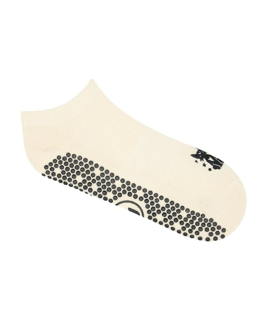 Low Rise Grip Socks black cat