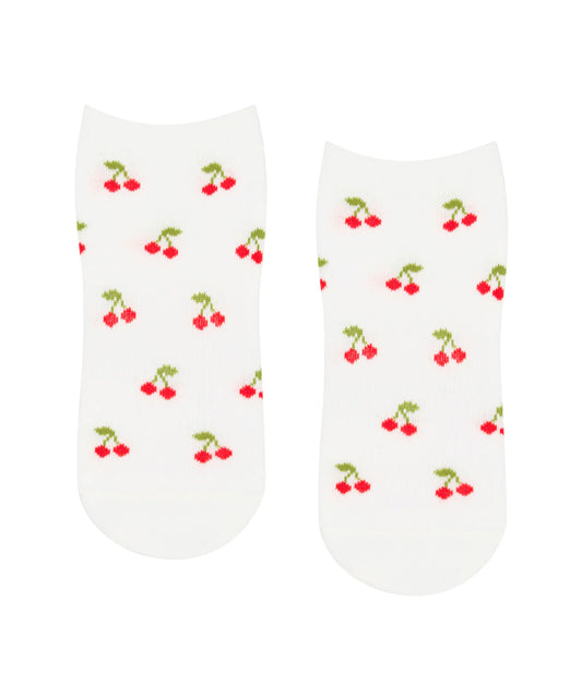 Pilates Socken Cherry