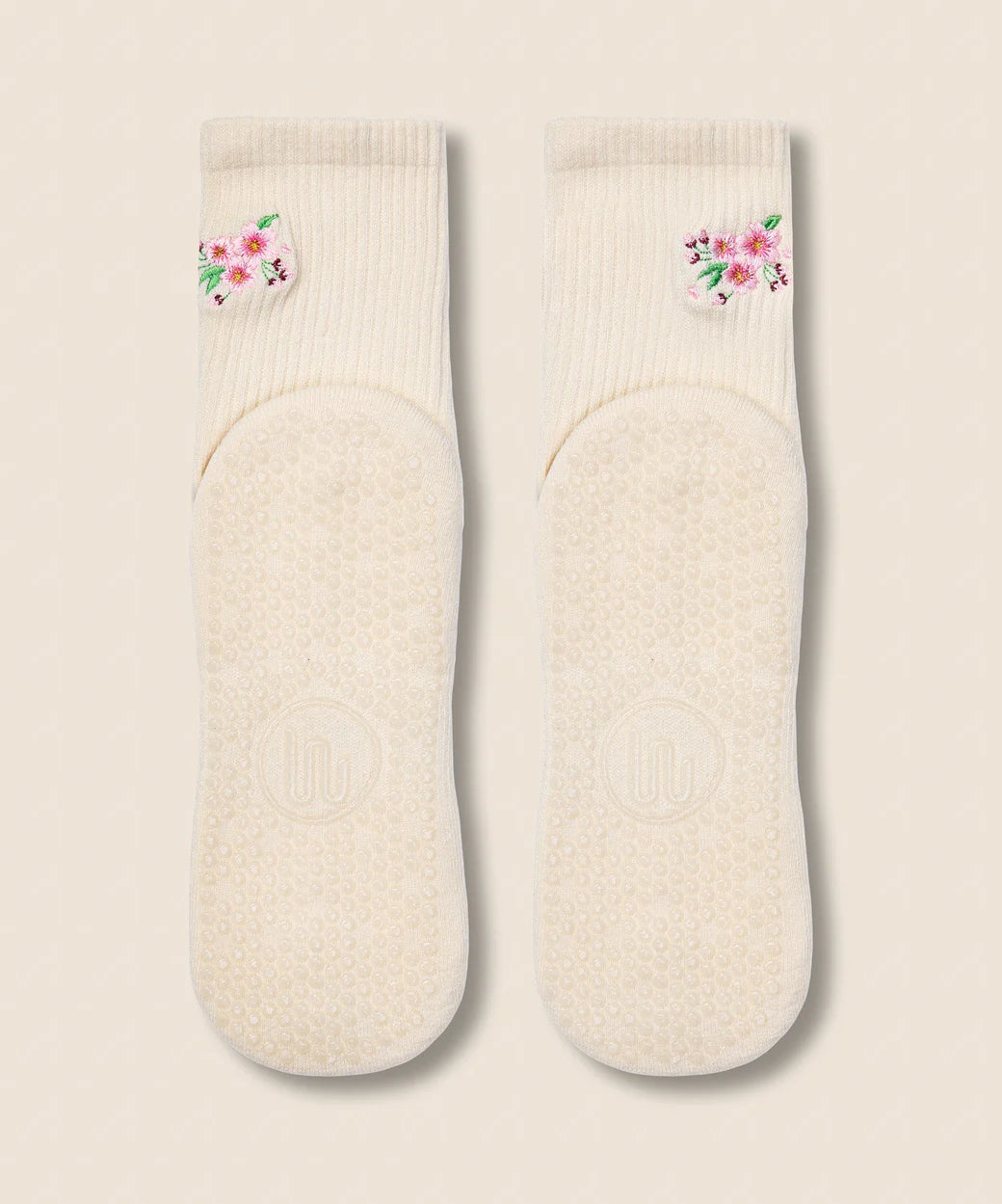 Anti-Rutsch-Sohle Cherry Blossom Ivory