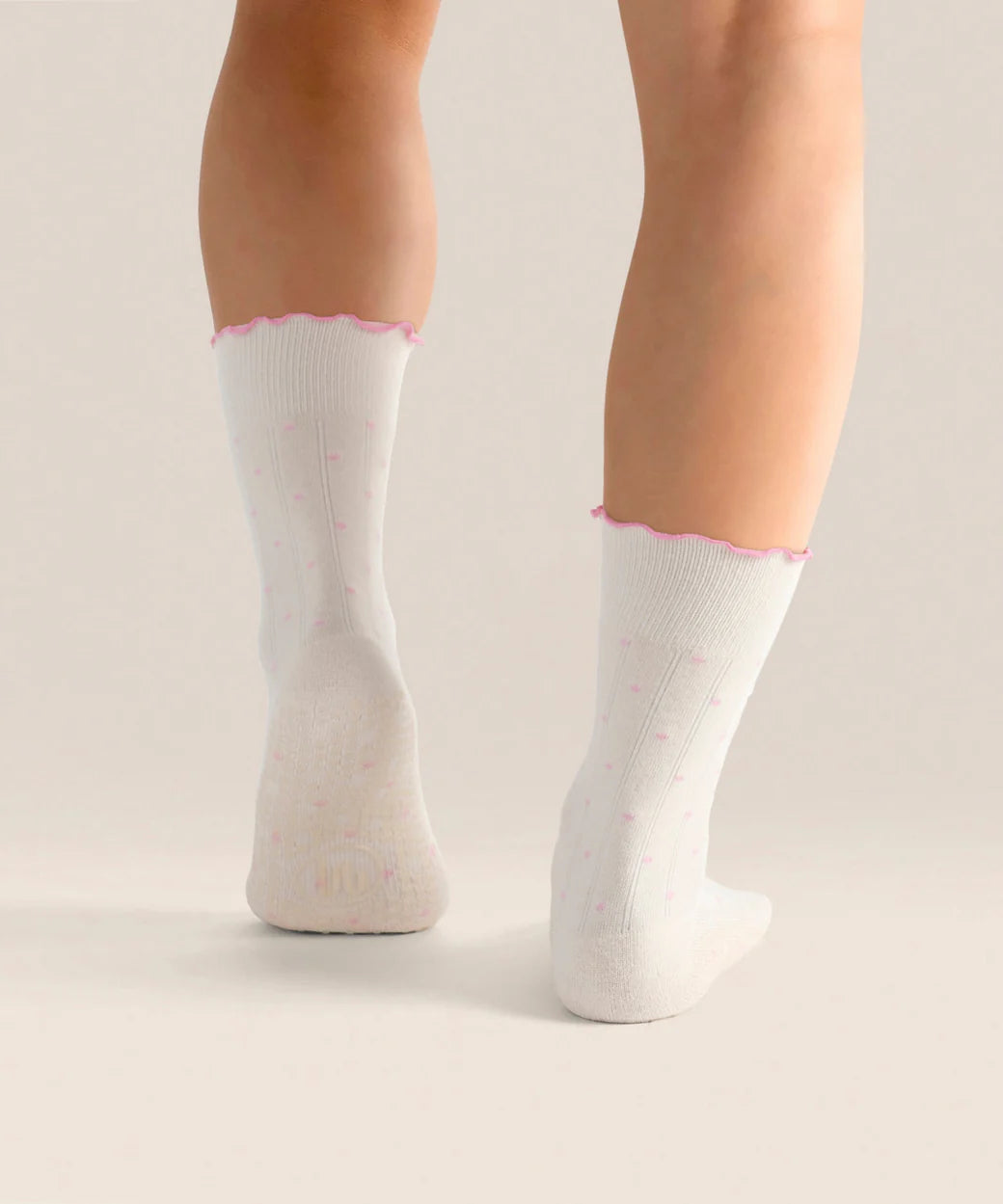 Fondant Pilates Crew Socken mit Punkten