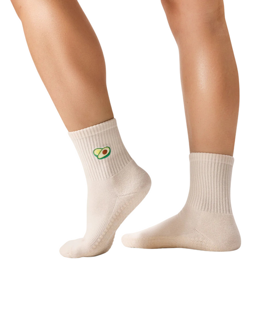Pilates Grip Socks grün Avocado MoveActive Crew