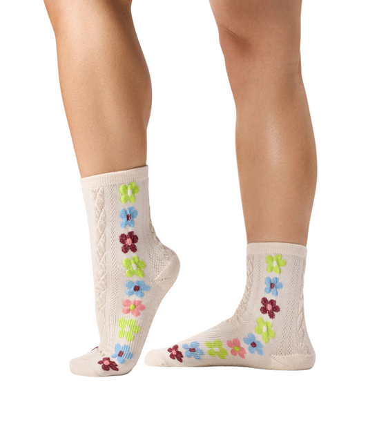 Crew Grip Socks Fiesta Blanca