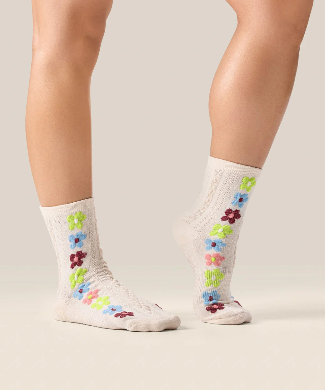 Crew Grip Socks Fiesta Blanca