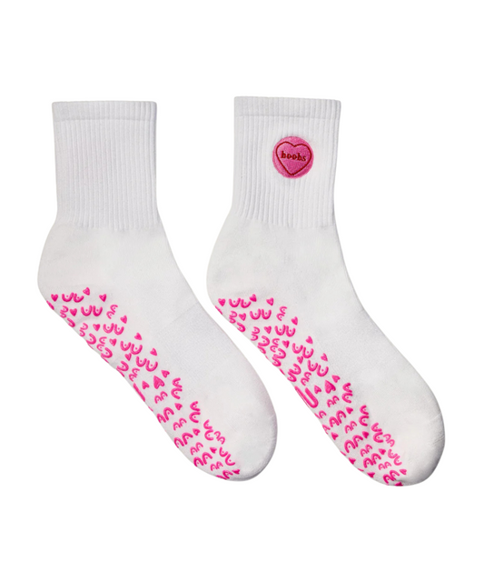 Crew Grip Socks I Heart Boobs Ivory