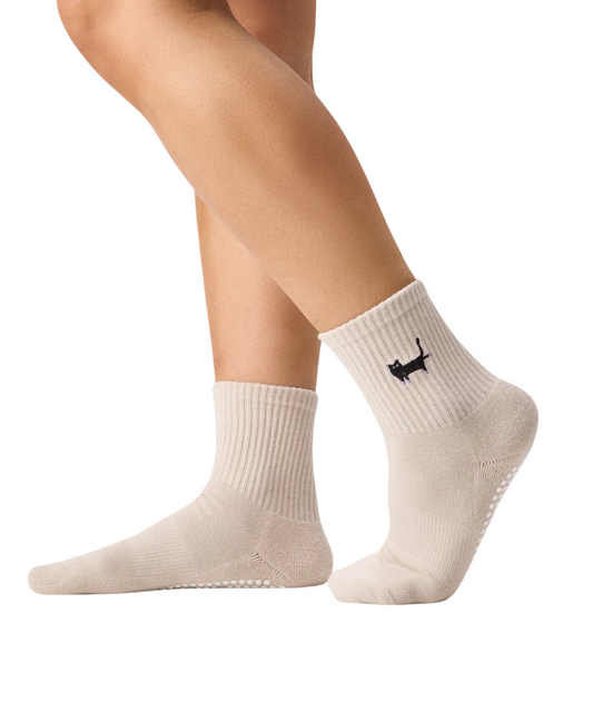 Crew Grip Socks Pilates Kitty