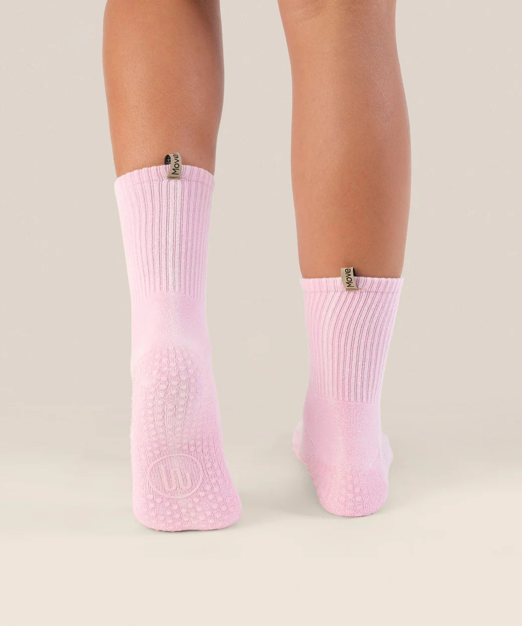 Move Active cool pink grip socks back