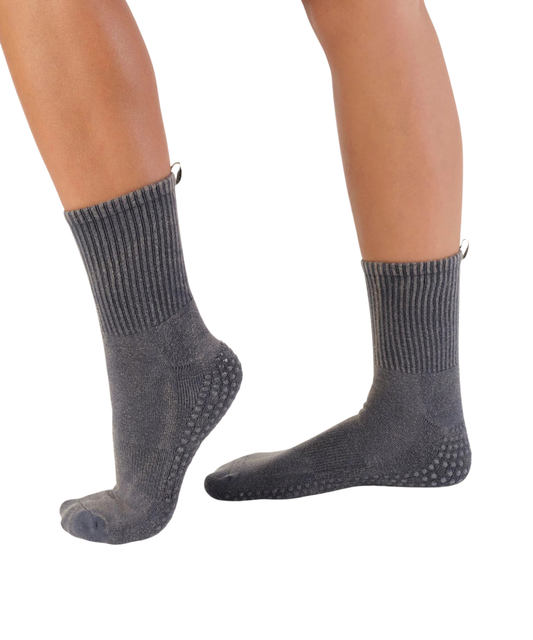 MoveActive Crew Grip Socks Vintage Rib Navy