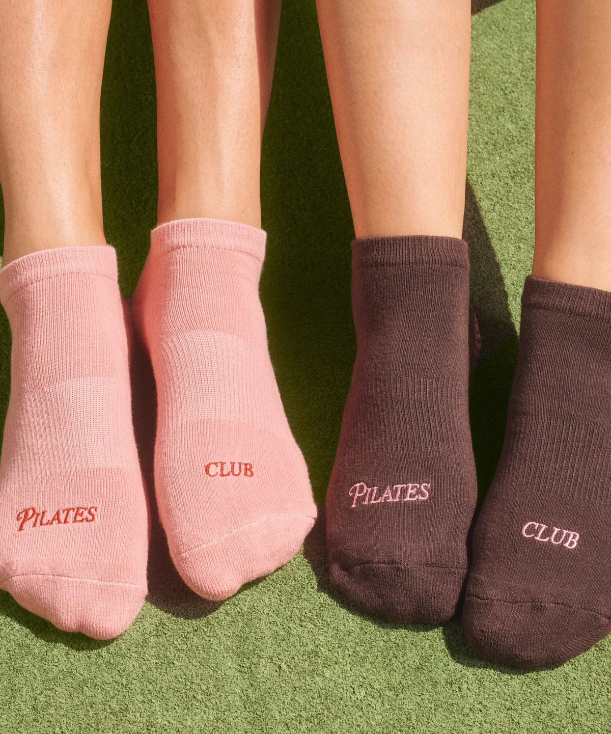 Pilates Club Low Rise Grip Socks rose