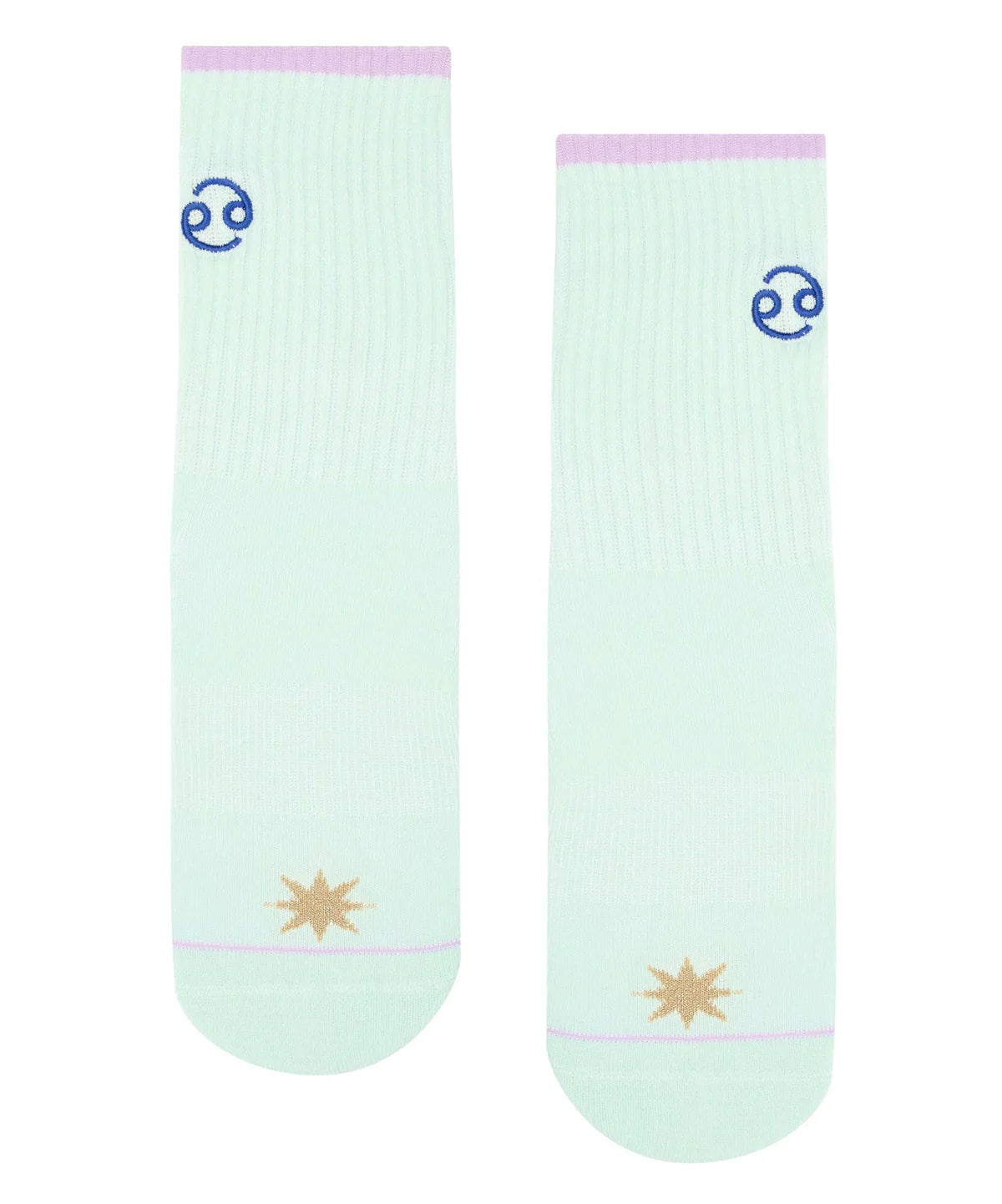 Motive Grip Socks mit Sternzeichen Krebs - Pastellblau