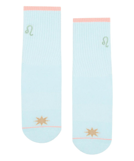 Damen anti Rutsch Stopper Socken Sternzeichen Löwe