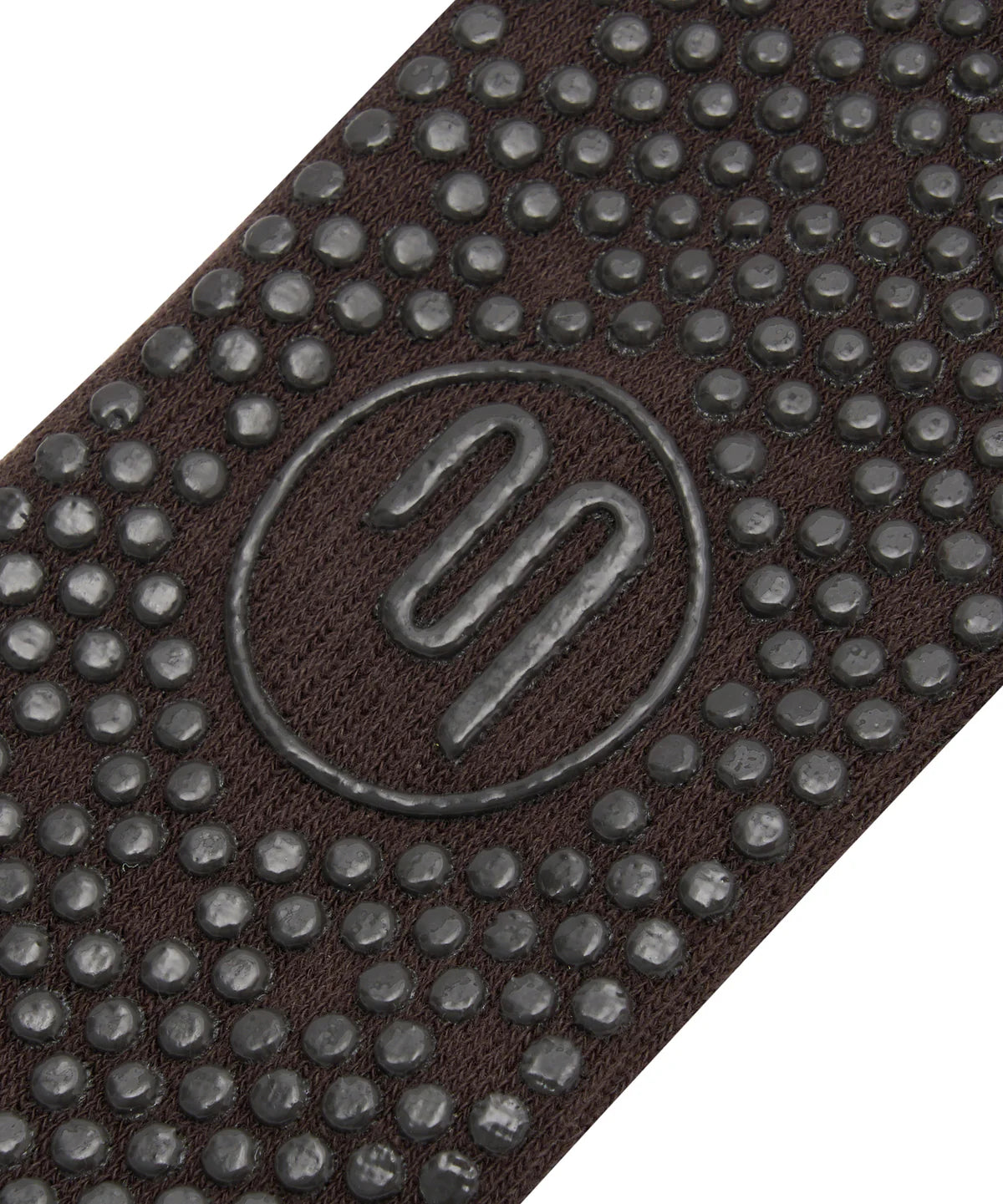 Pilates Club Crew Grip Socks chocolate