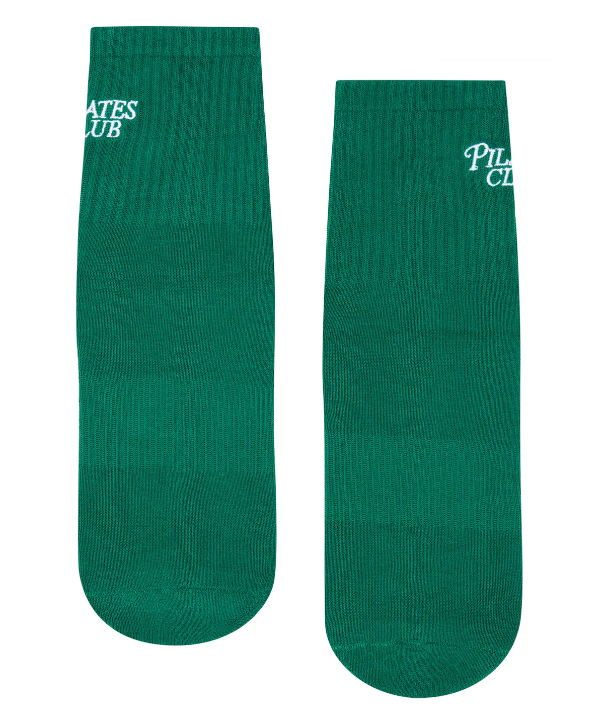 Pilates Club Crew Grip Socks emerald