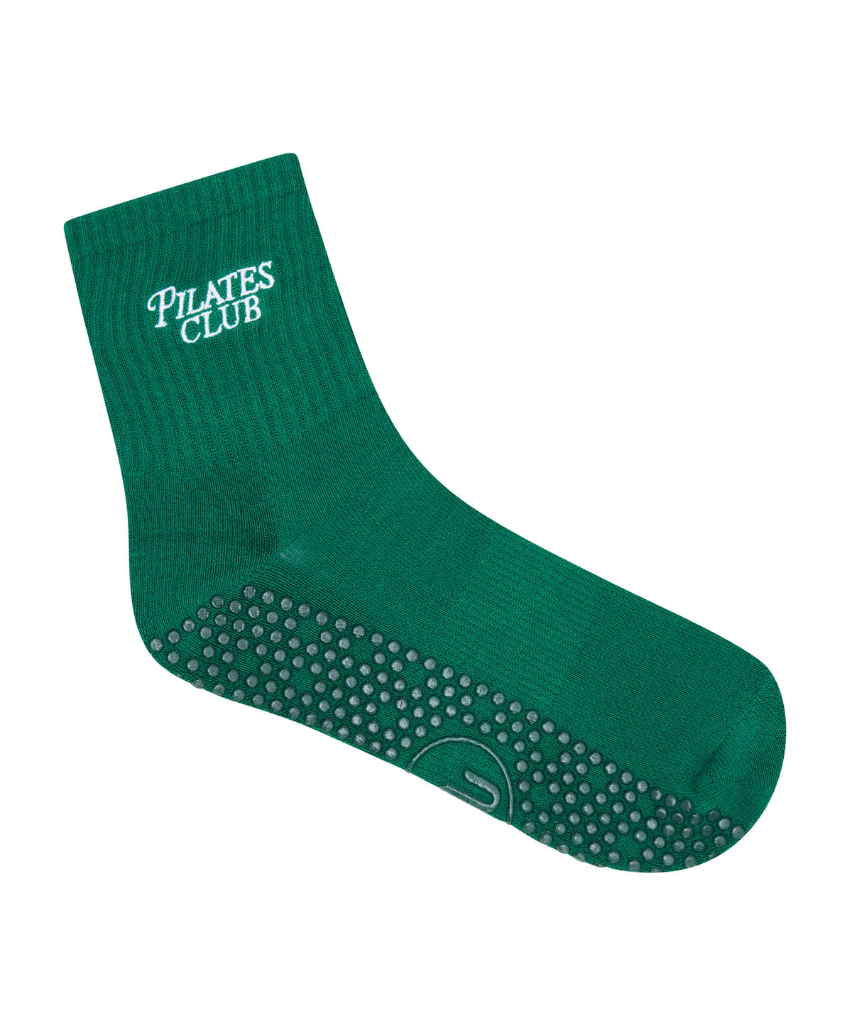 Pilates Club Crew Grip Socks emerald