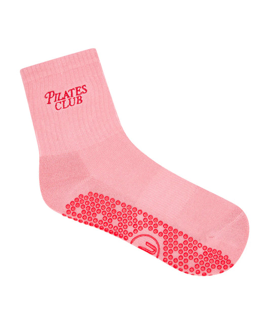 Crew Grip Socks Pilates Club rose