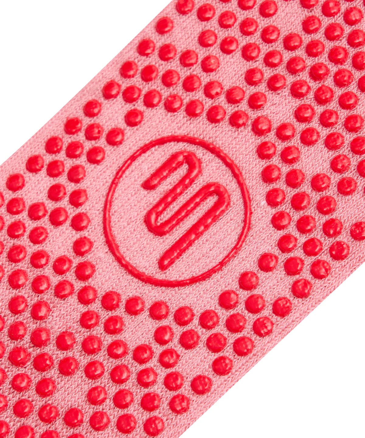 Pilates Club Crew Grip Socks rose