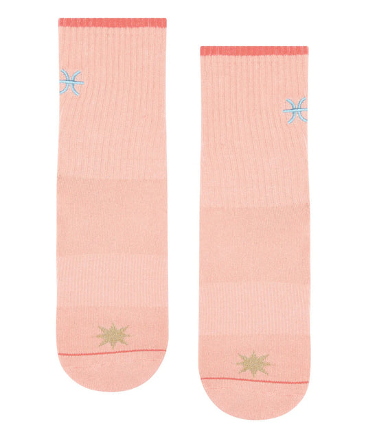 Yoga Socken Damen Sternzeichen Fische - peach