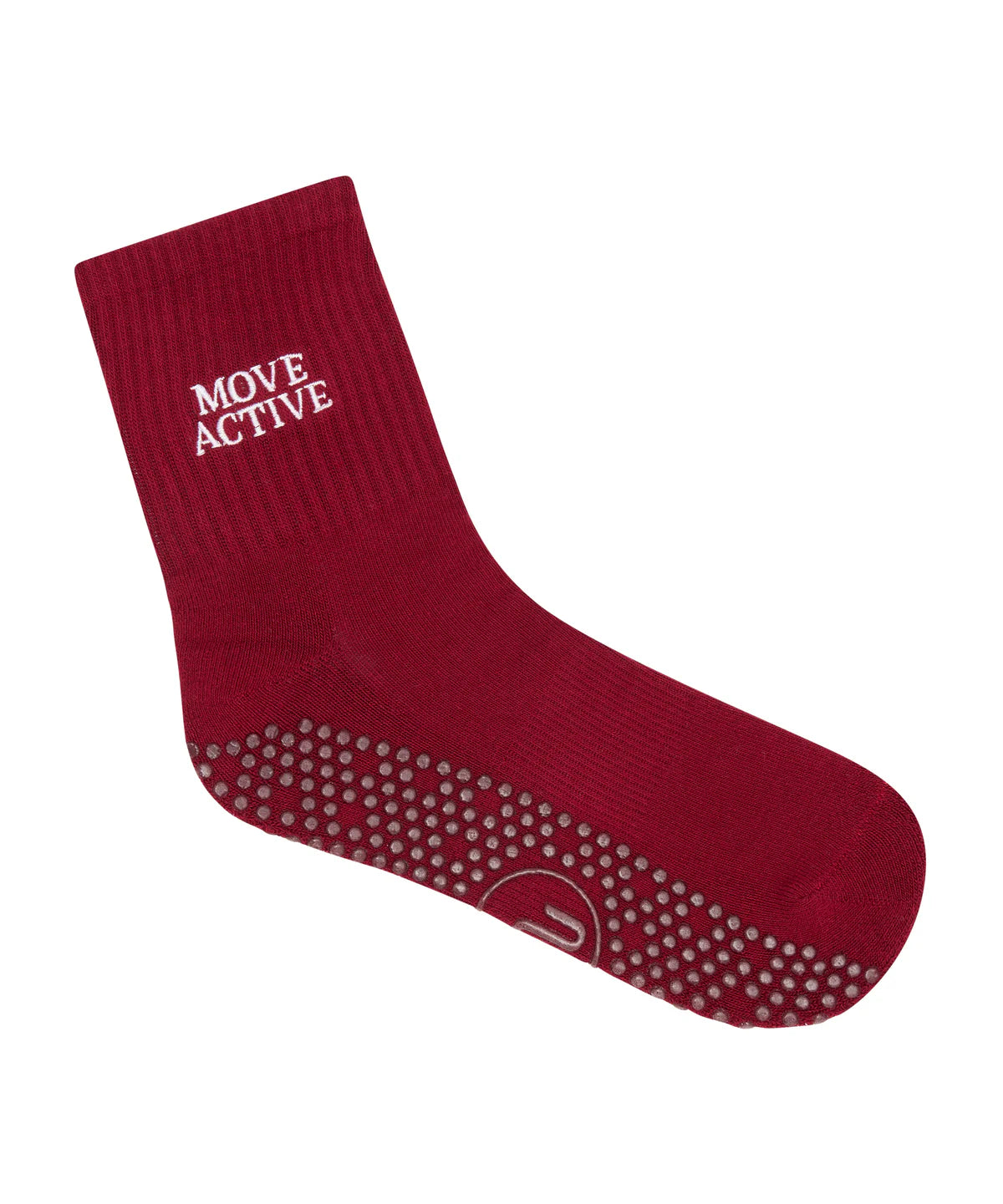 Move Active Crew Grip Socks crimson