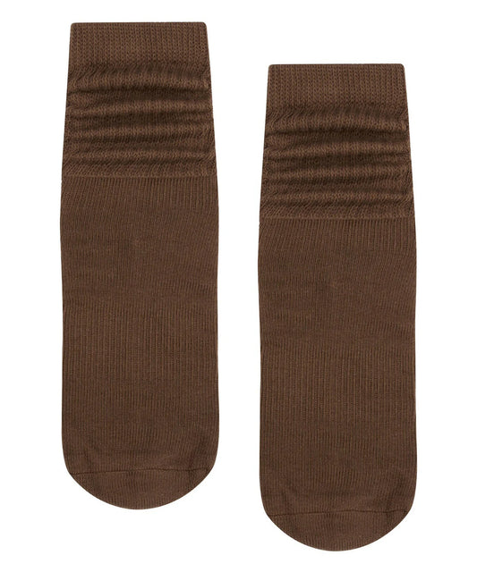 Scrunch Grip Socks chocolate