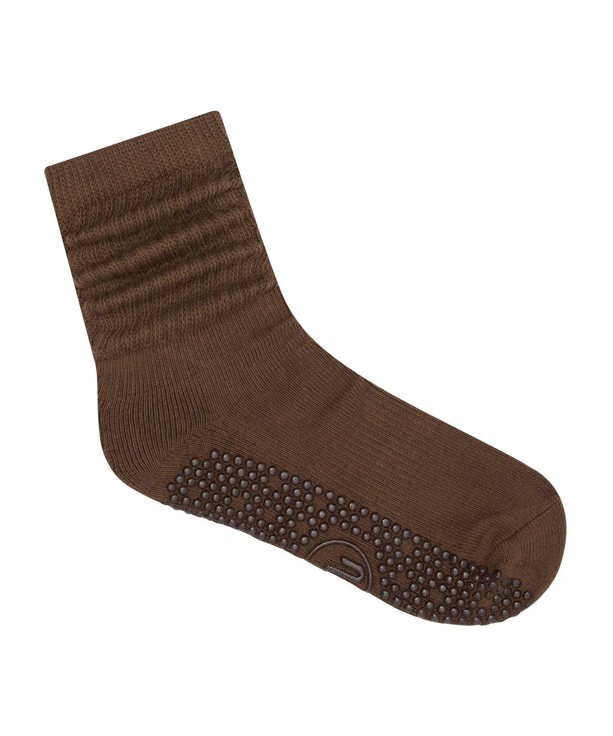 Scrunch Grip Socks chocolate