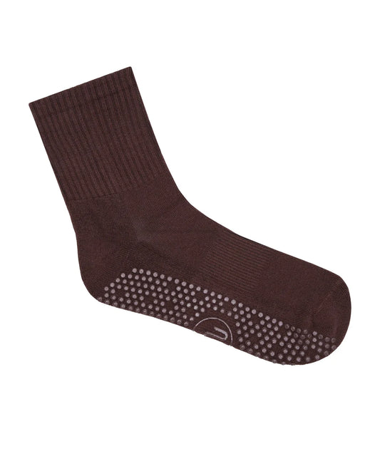 Move Active Crew Grip Sock espresso
