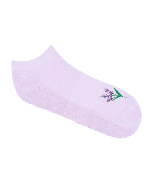Low Rise Crew Grip Socks lavender haze