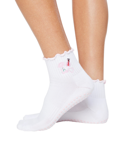 Girly Things Grip Socks von Souls. mit gestickten Symbolen